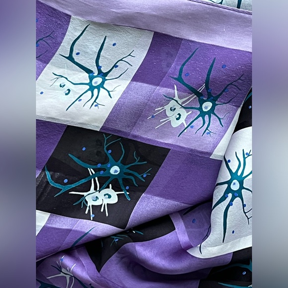 🔬Cellular Biology / Biologist 100% Silk Oblong Scarf | Cells | Cell Structure - Picture 8 of 17